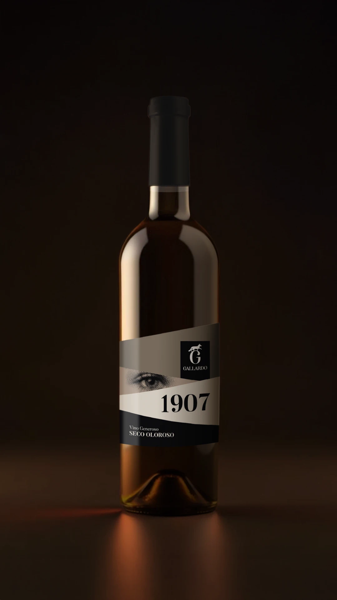Diseño de packaging para Vino 1907 de Bodegas Gallardo, realizado por Bassali.