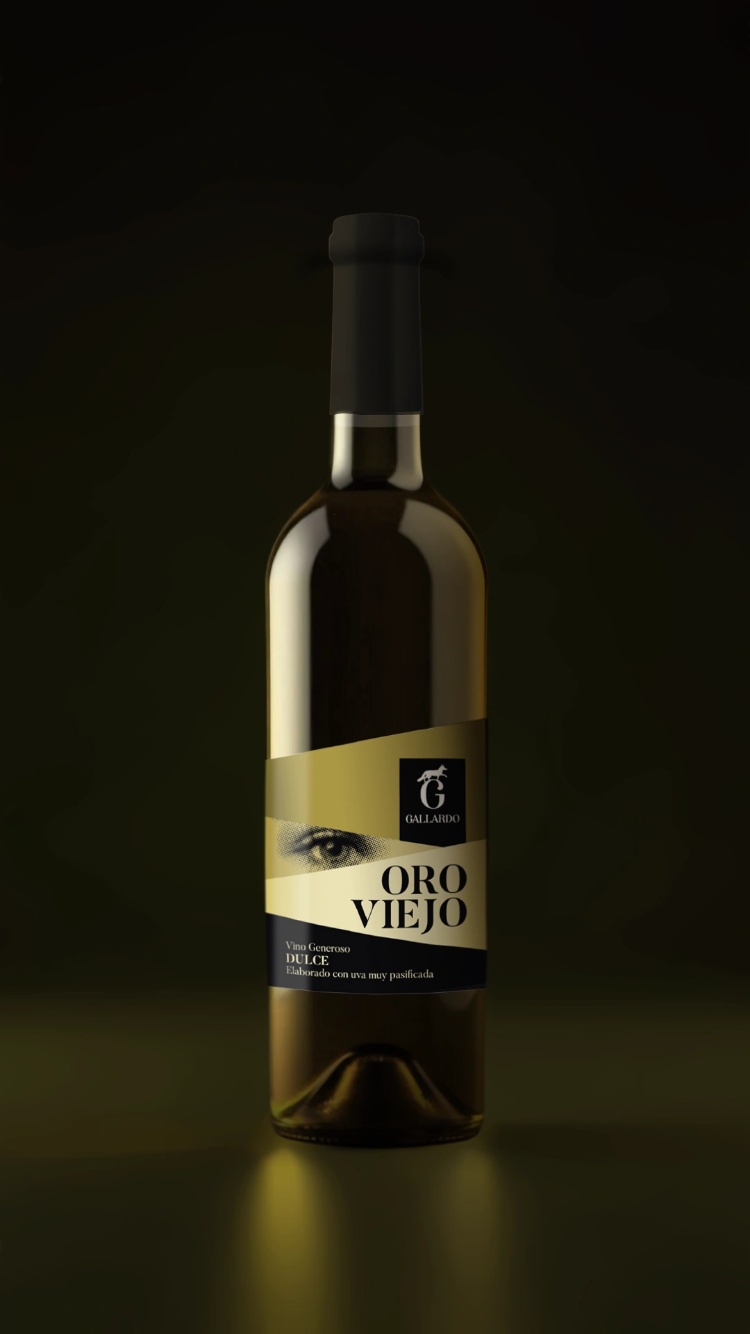 Diseño de packaging para Vino Oro Viejo de Bodegas Gallardo, realizado por Bassali.