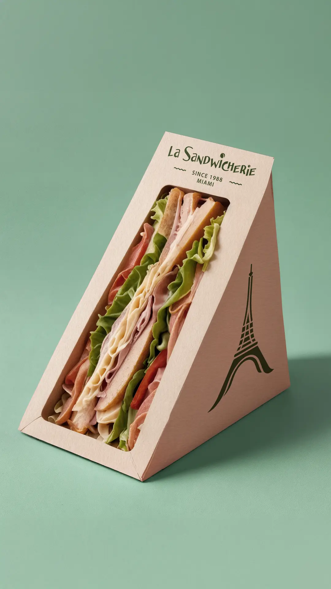 Diseño de packaging para La Sandwicherie, ilustración y gráfica por Bassali.