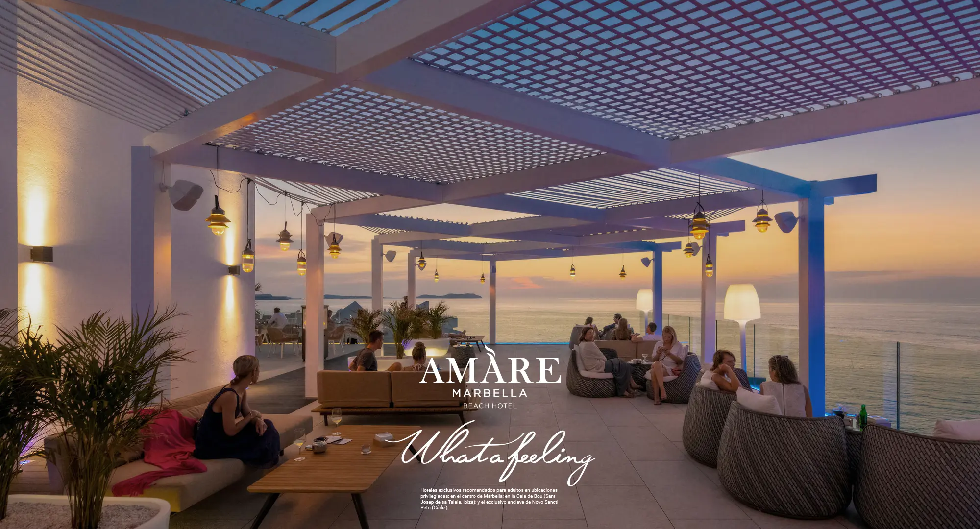 Diseño de imagen corportiva para Amare Hotels, desarrollado por Bassali.